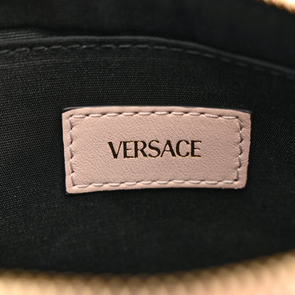 Versace Nappa Quilted La Medusa Half Moon Crossbody Light Pink 6 of 9
