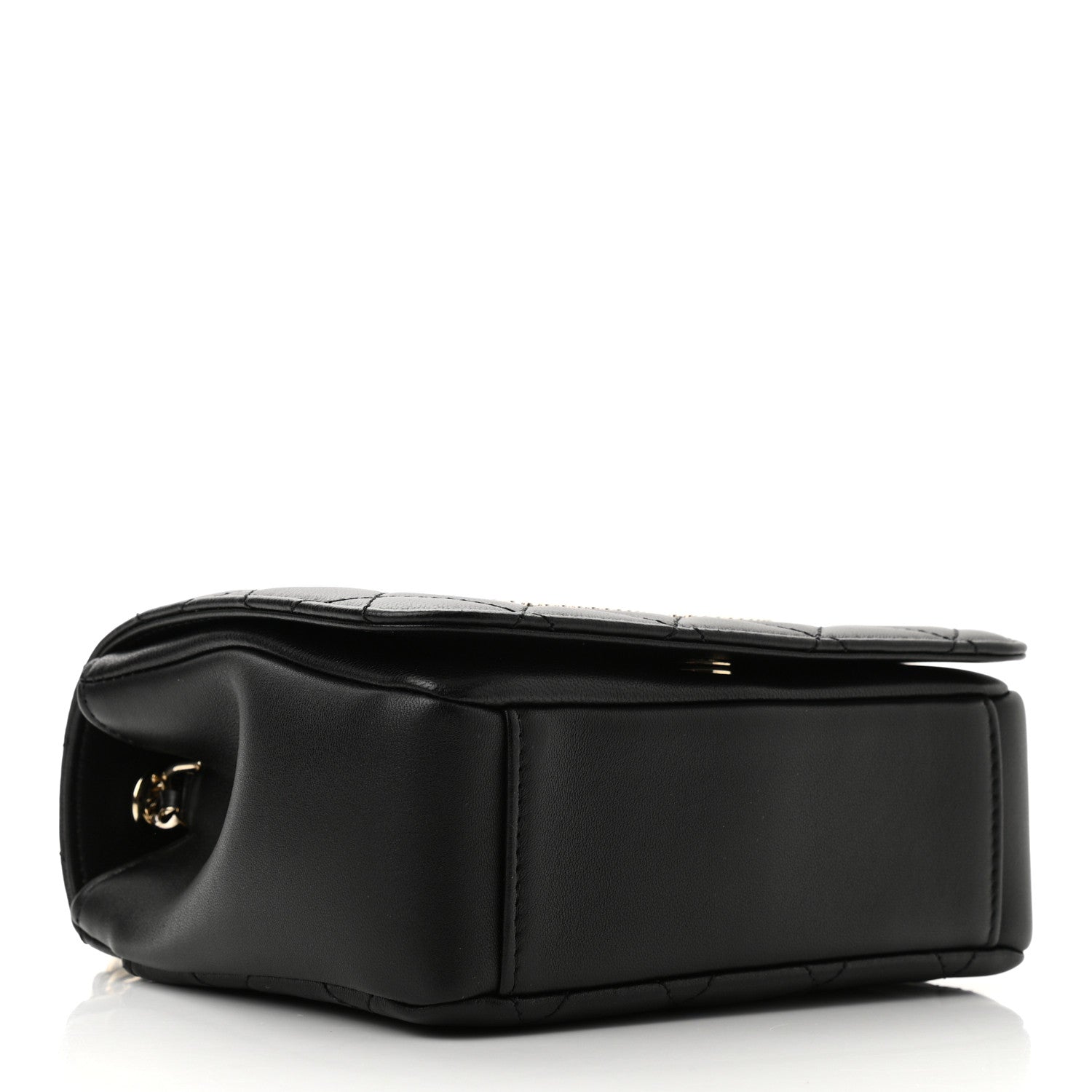 Chanel Lambskin Quilted Studded Beauty Begins Flap Black 3 of 10
