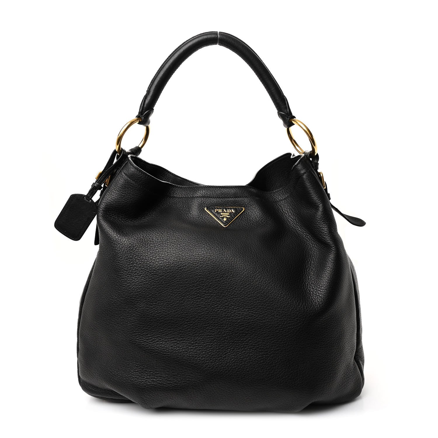 Prada Cervo Antik Hobo Black 1 of 11