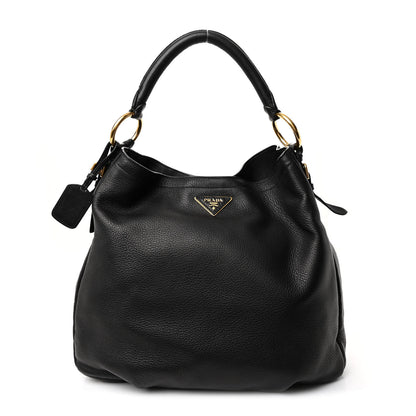 Prada Cervo Antik Hobo Black 1 of 11