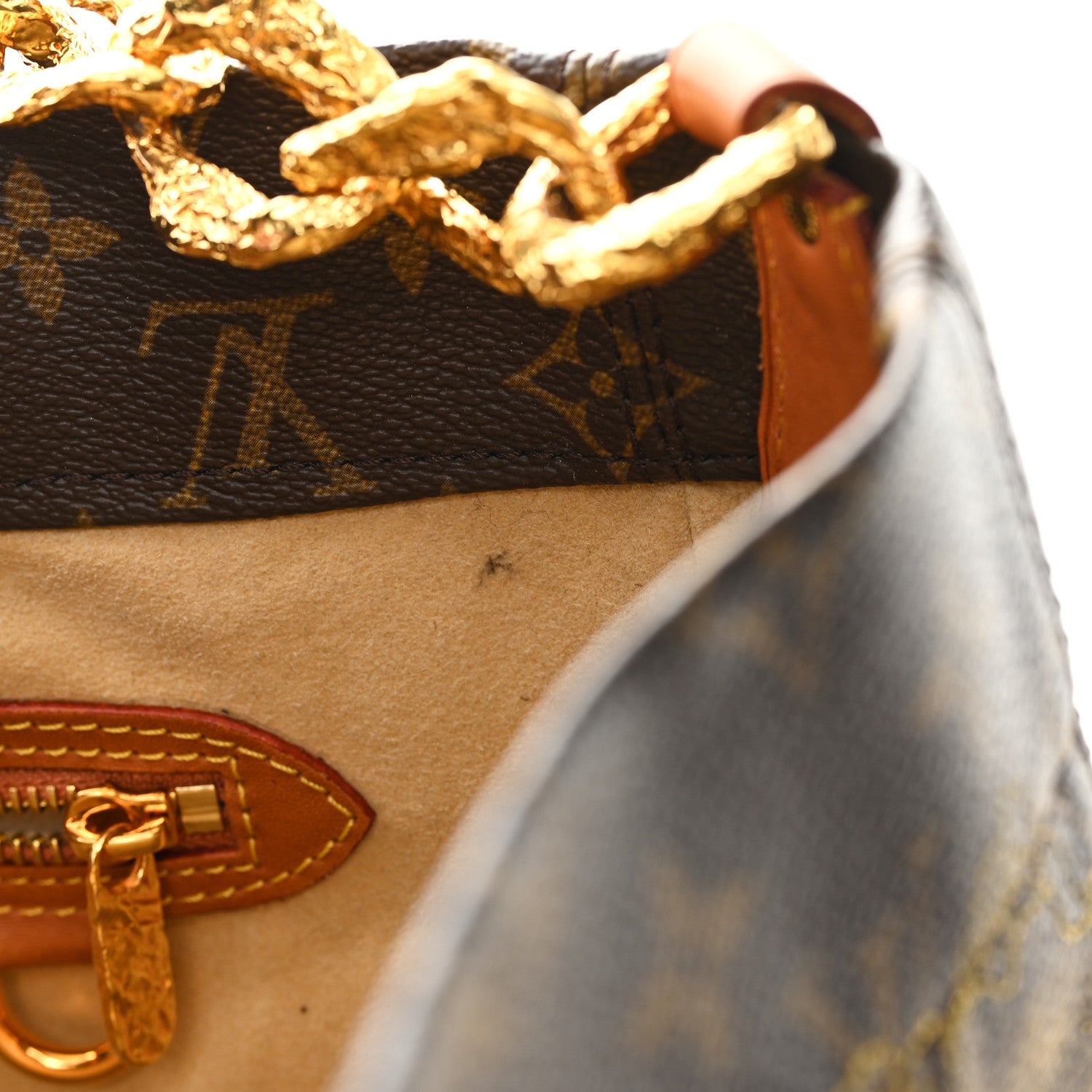 Louis Vuitton Monogram Dentelle Fersen Gold 10 of 10