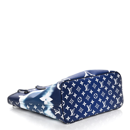 Louis Vuitton Monogram Escale Neverfull MM Blue 4 of 9