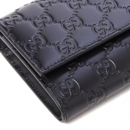 Gucci Guccissima Continental Flap Wallet Black 5 of 9