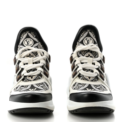 Louis Vuitton Jacquard Since 1854 Monogram LV Archlight Sneakers 37 White Grey 2 of 9