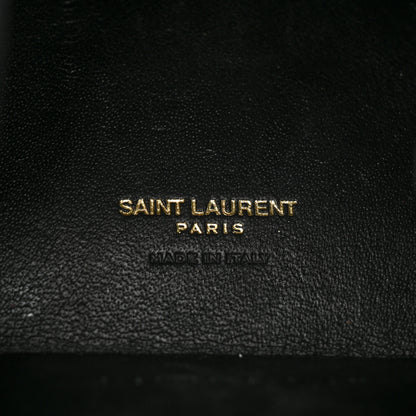 Saint Laurent Patent Pyramid Clutch Black 7 of 10