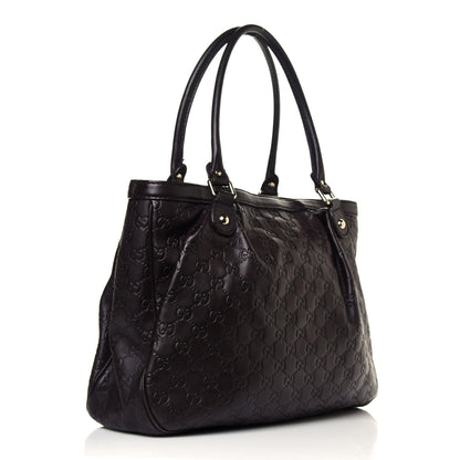 Gucci Guccissima Medium Sukey Top Handle Tote Chocolate 3 of 12