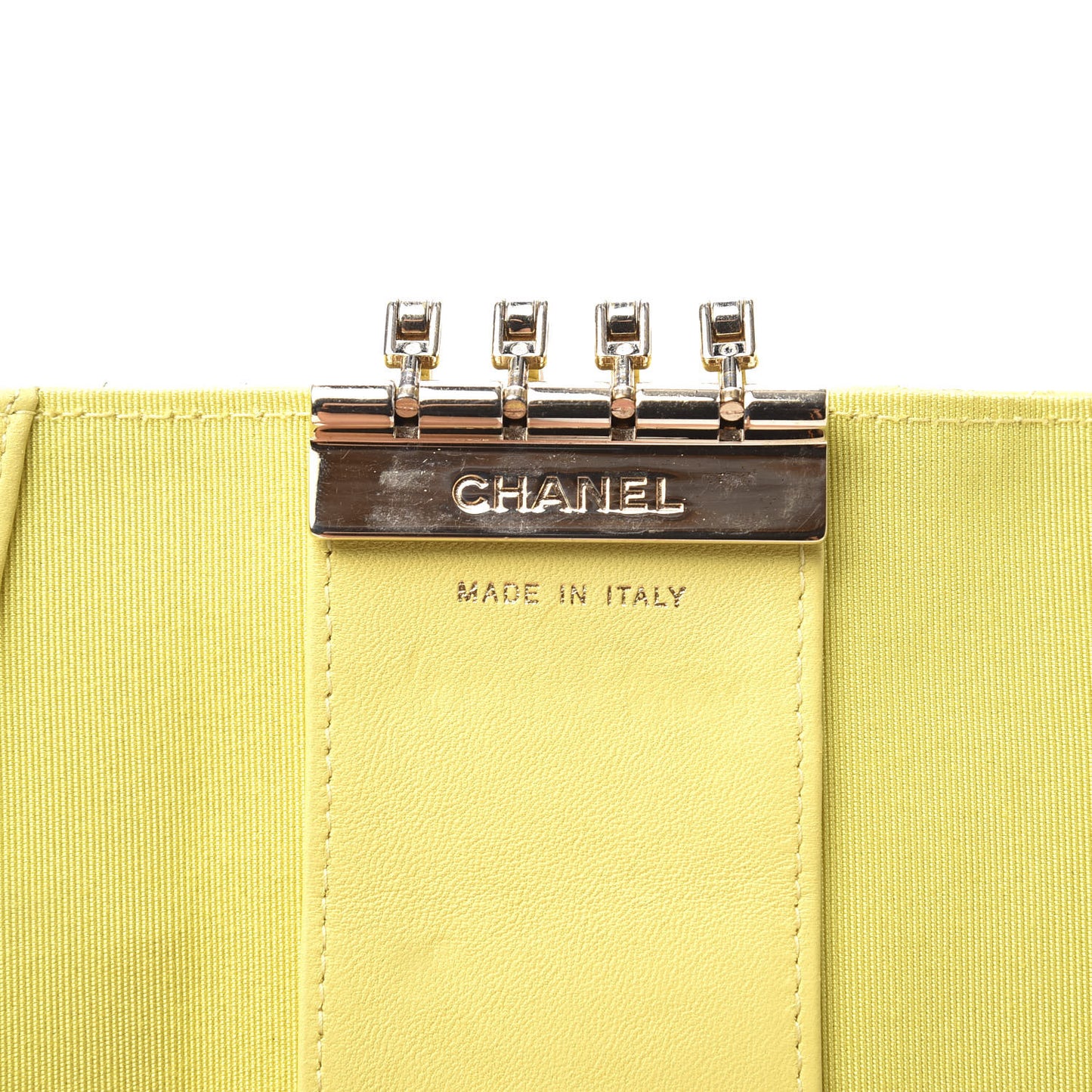 Lambskin Quilted 4 Key Holder Yellow