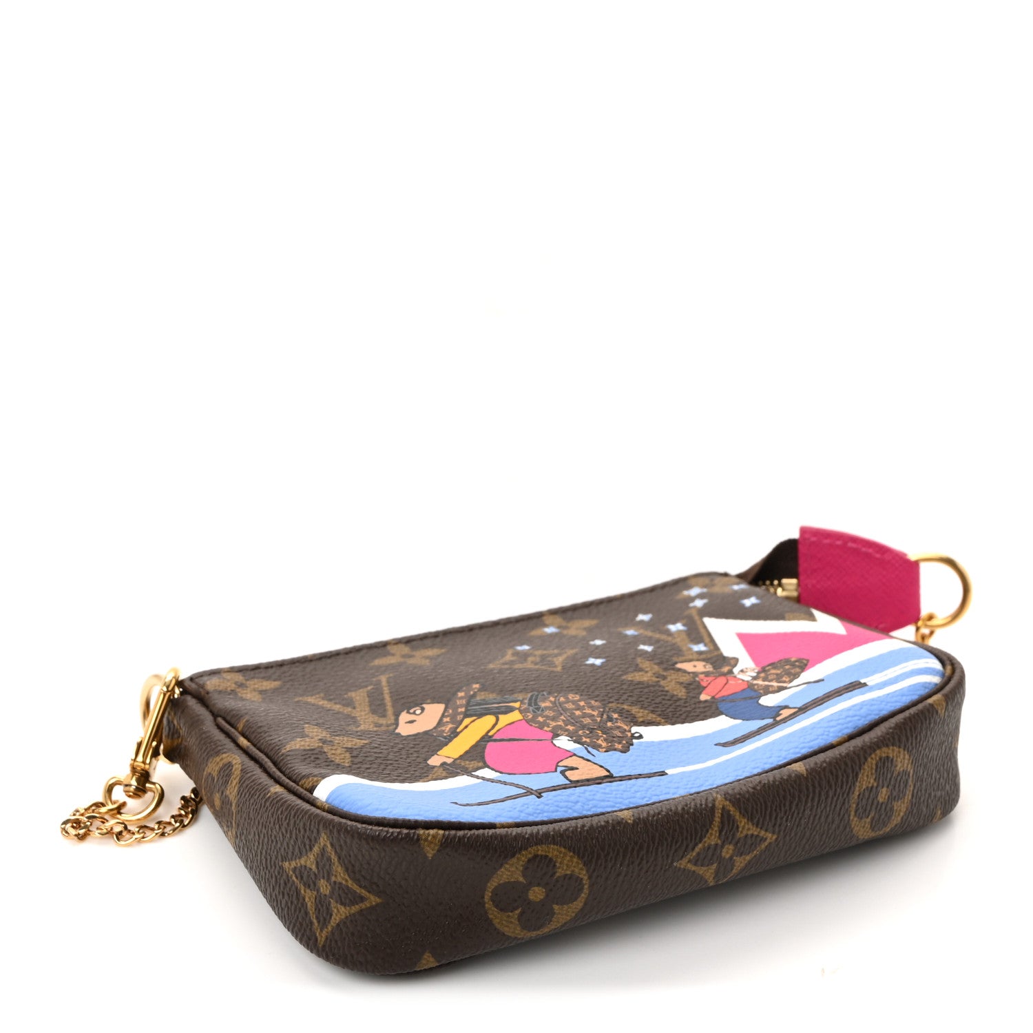 Louis Vuitton Monogram 2018 Christmas Animation Mini Bears Pochette Accessories 4 of 6