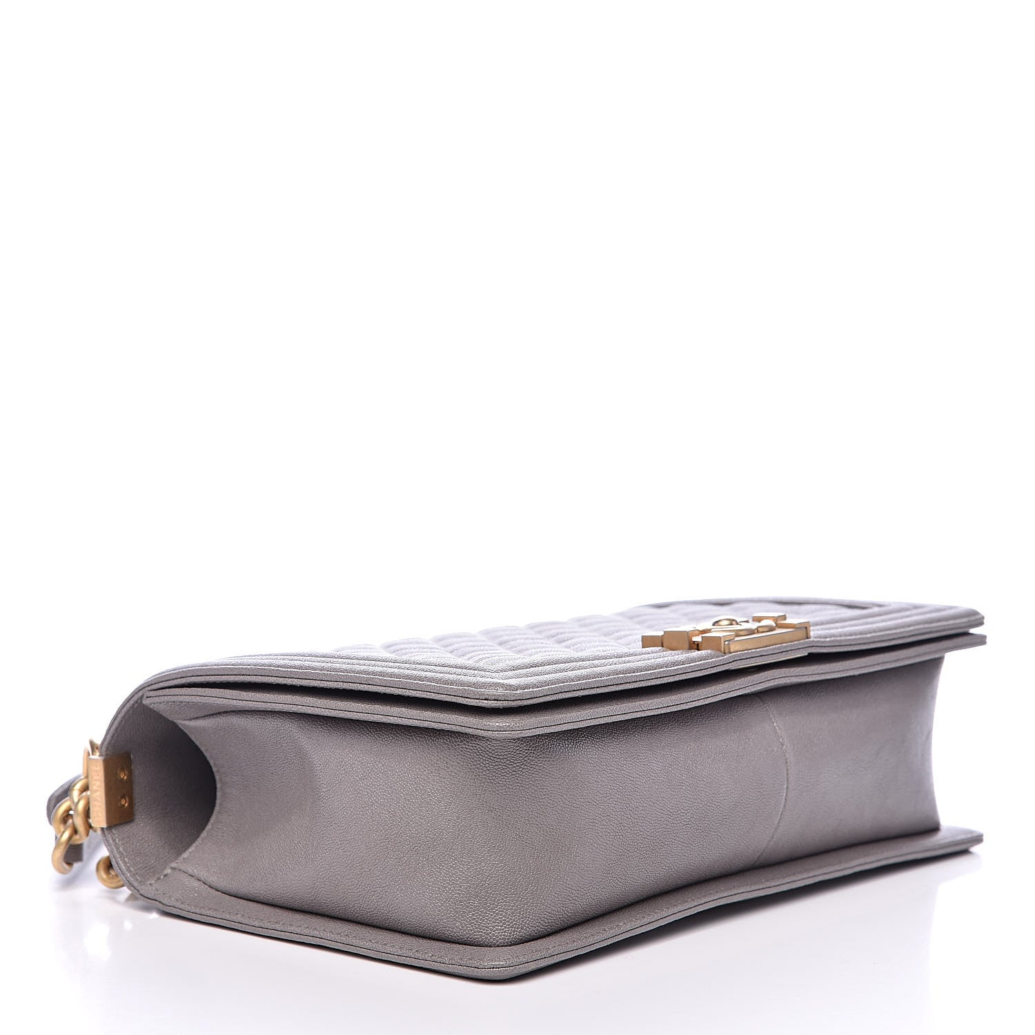 Chanel Caviar Quilted New Medium Boy Flap Grey 4 of 10