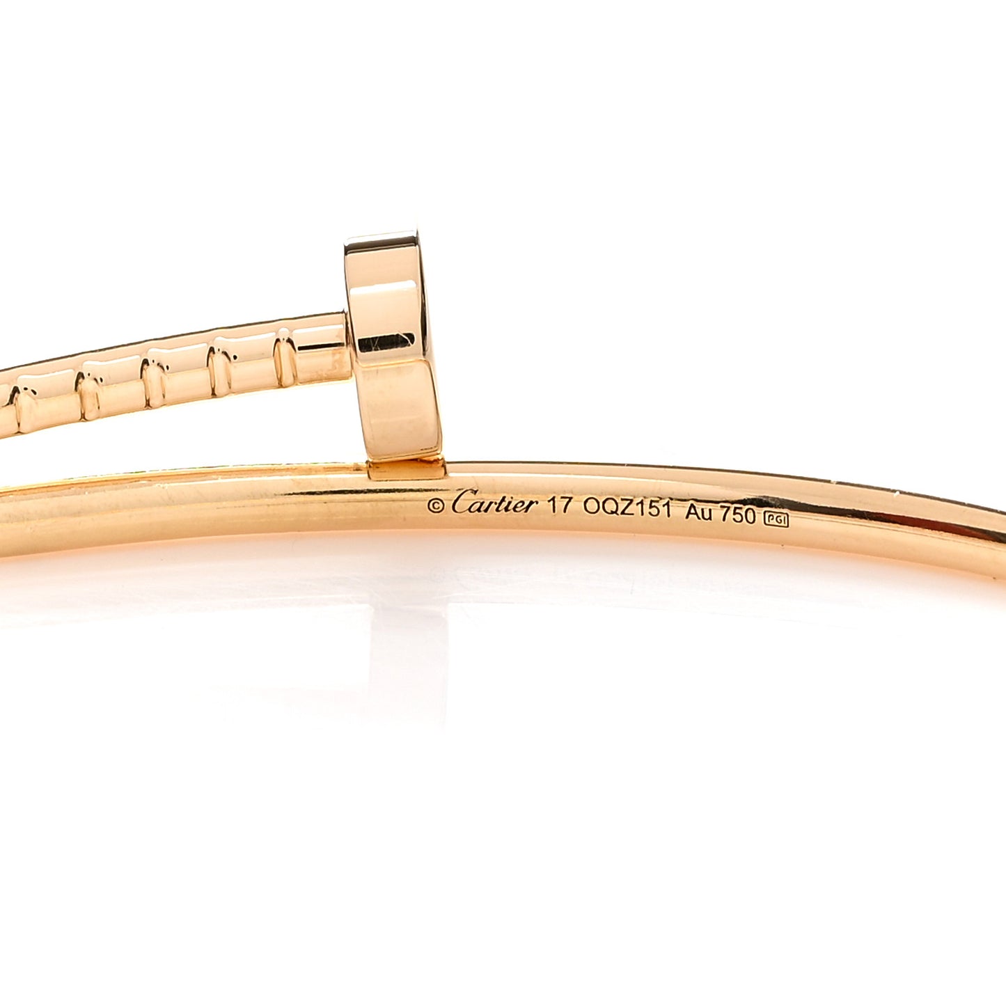 18K Yellow Gold Small Juste Un Clou Bracelet 17