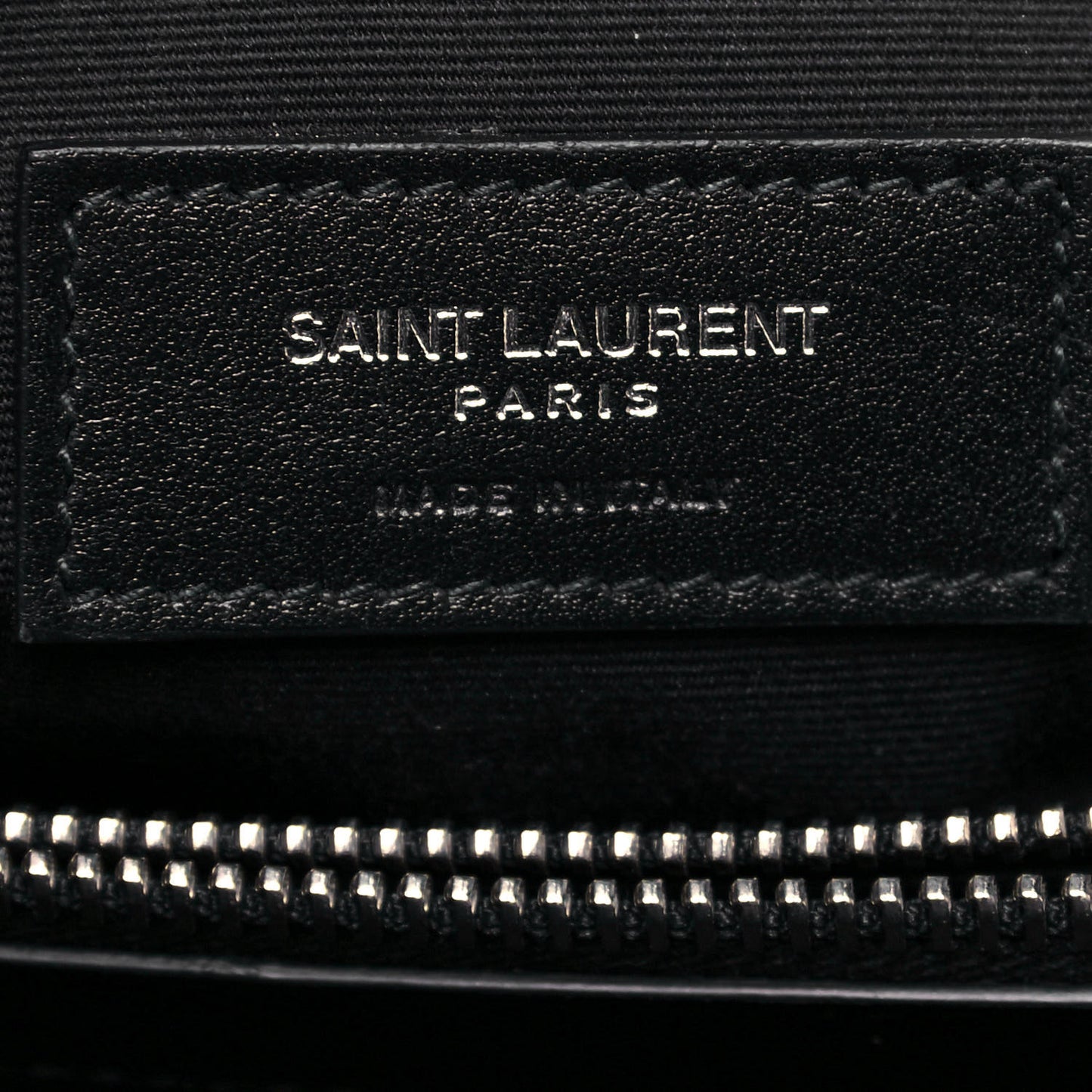 Calfskin Y Quilted Monogram Large Loulou Chain Satchel Black
