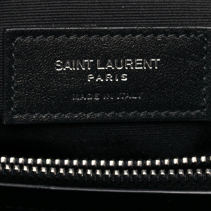 Saint Laurent Calfskin Y Quilted Monogram Large Loulou Chain Satchel Black 6 of 12
