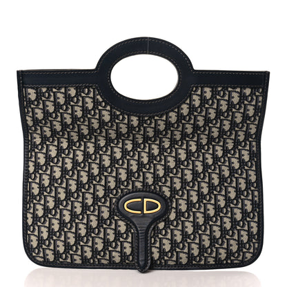 Christian Dior Oblique Fold Over Clutch Blue 2 of 8