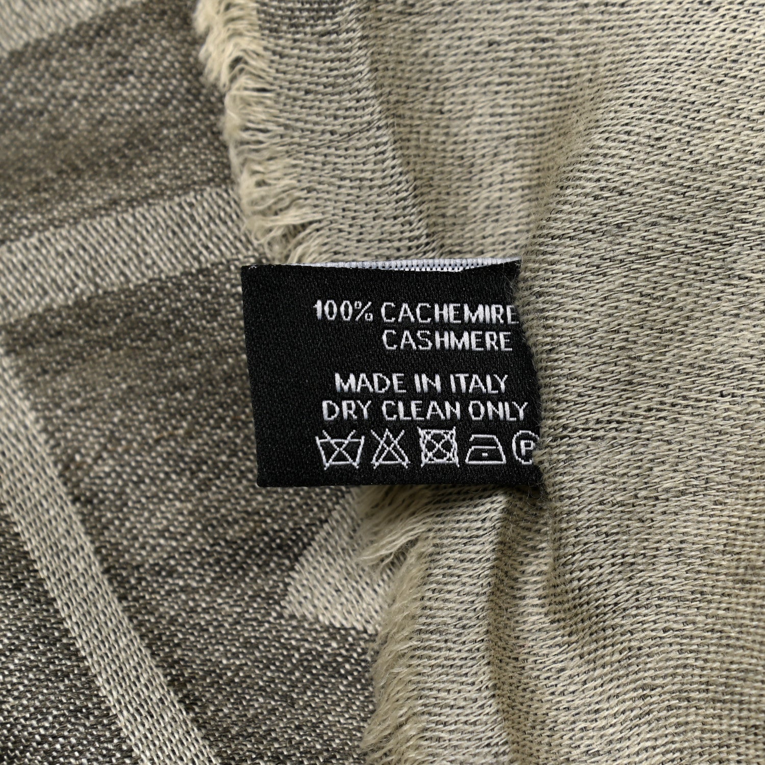 Chanel Cashmere CC Diamond Scarf Grey 4 of 5