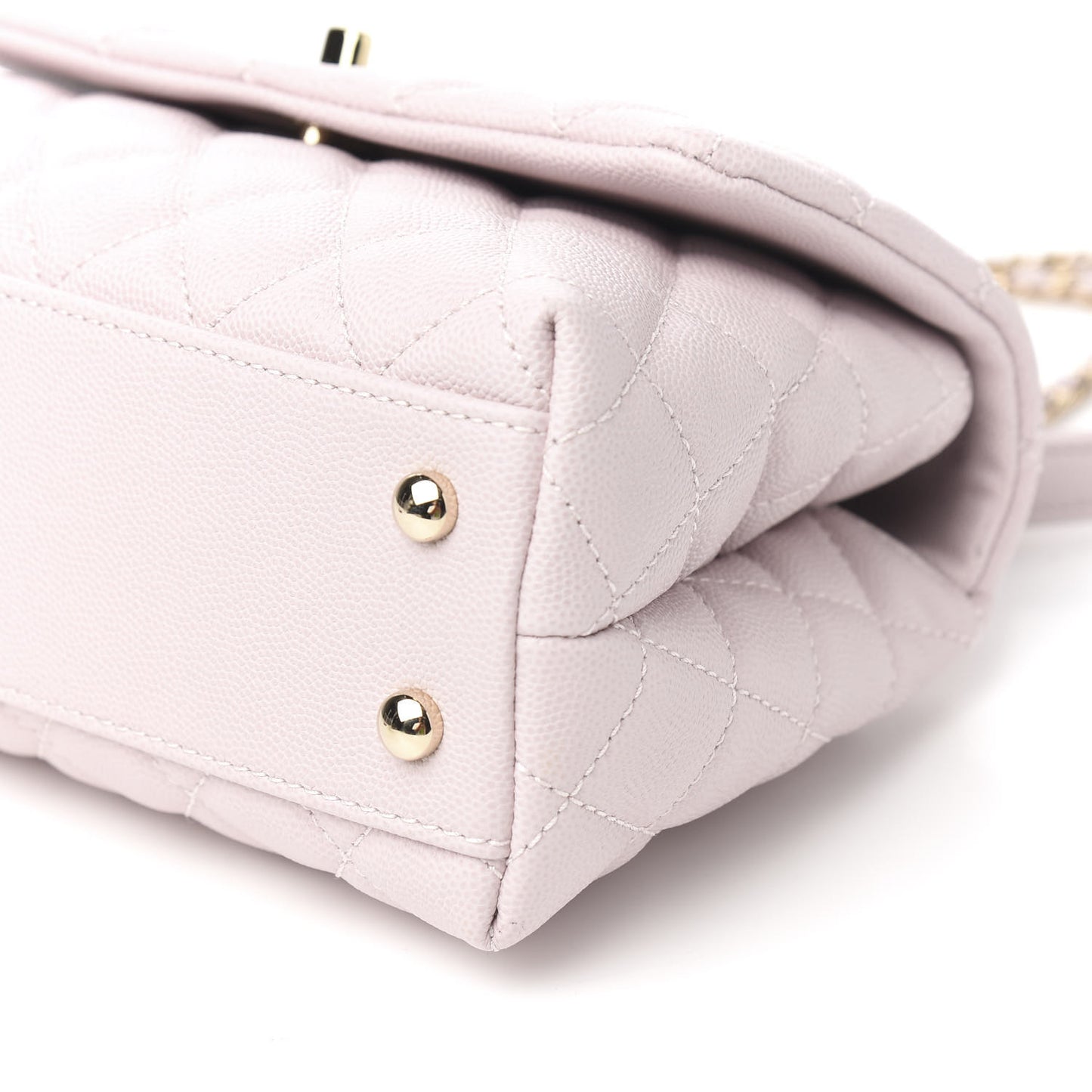 Caviar Quilted Mini Coco Handle Flap Lilas Lilac