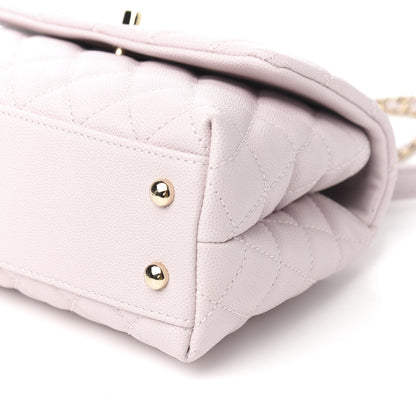 Chanel Caviar Quilted Mini Coco Handle Flap Lilas Lilac 8 of 9