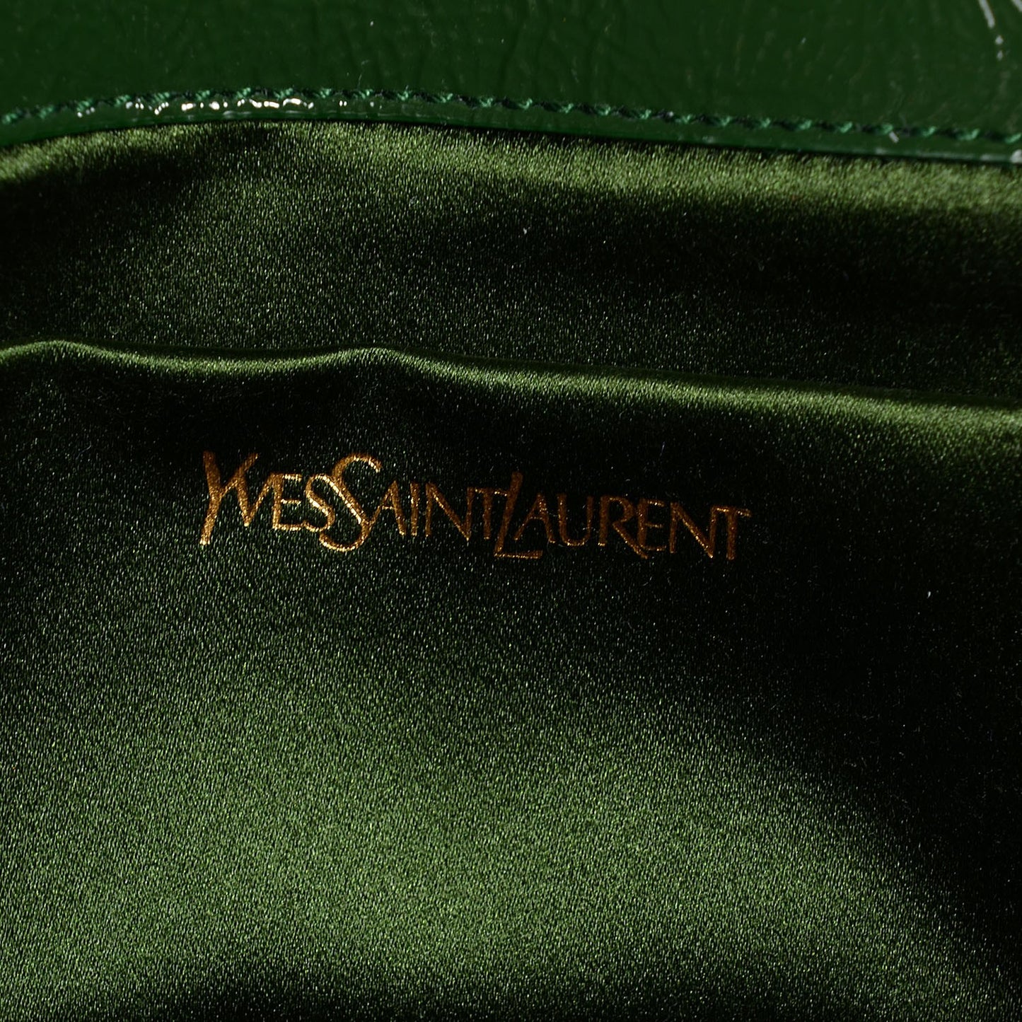 Distressed Patent Small Belle De Jour Clutch Tartan Green