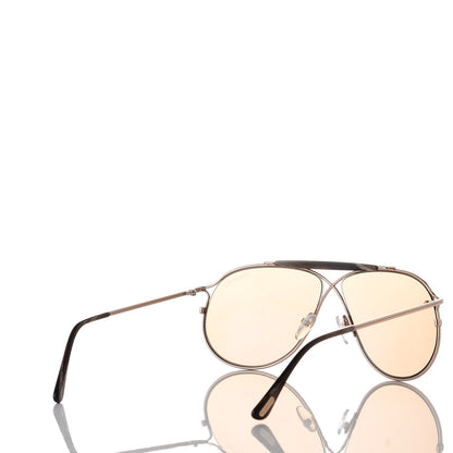 Tom Ford Tom N.6 Private Collection Aviator Sunglasses Rose Gold Brown 4 of 7