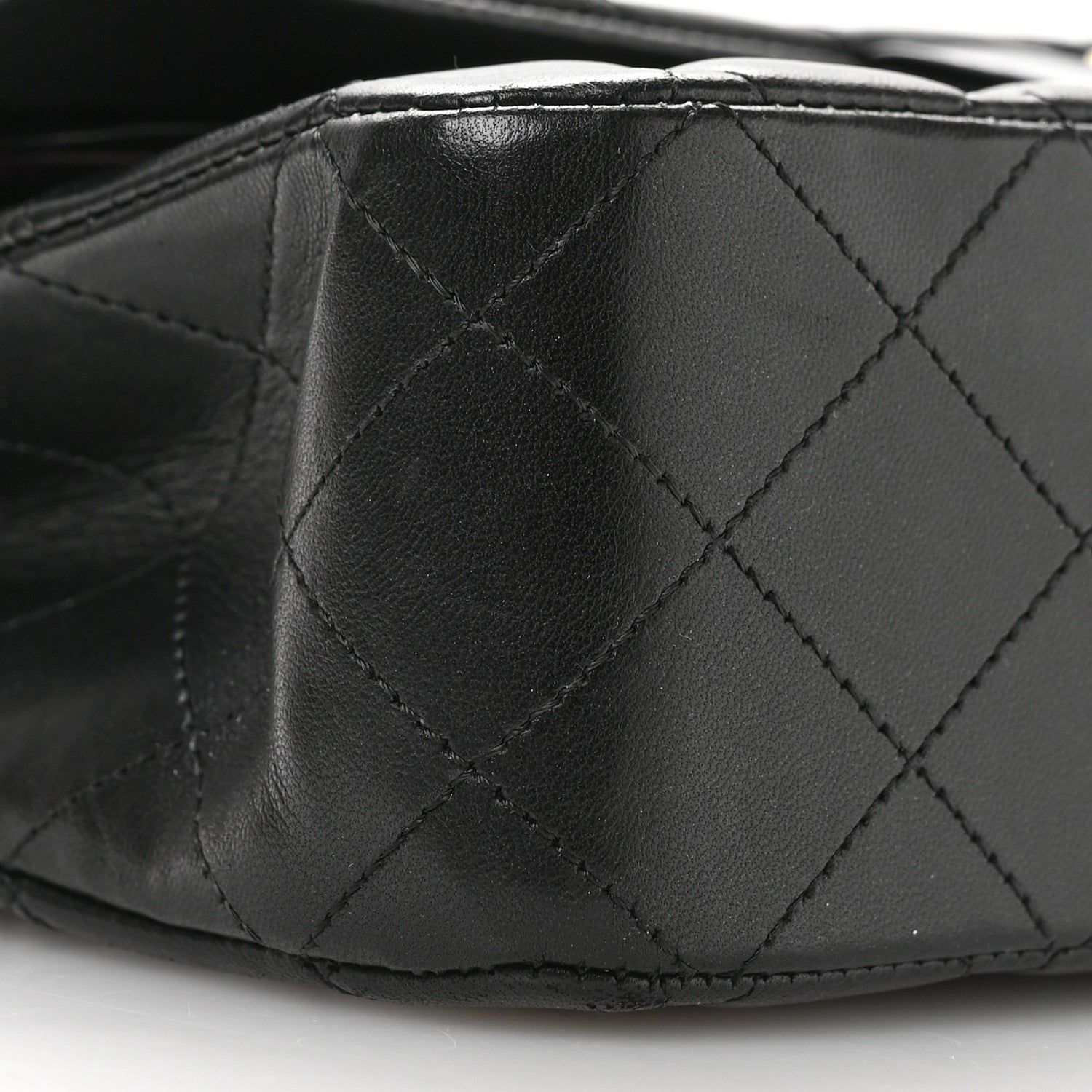 Chanel Lambskin Quilted Medium Double Flap Black 9 of 11