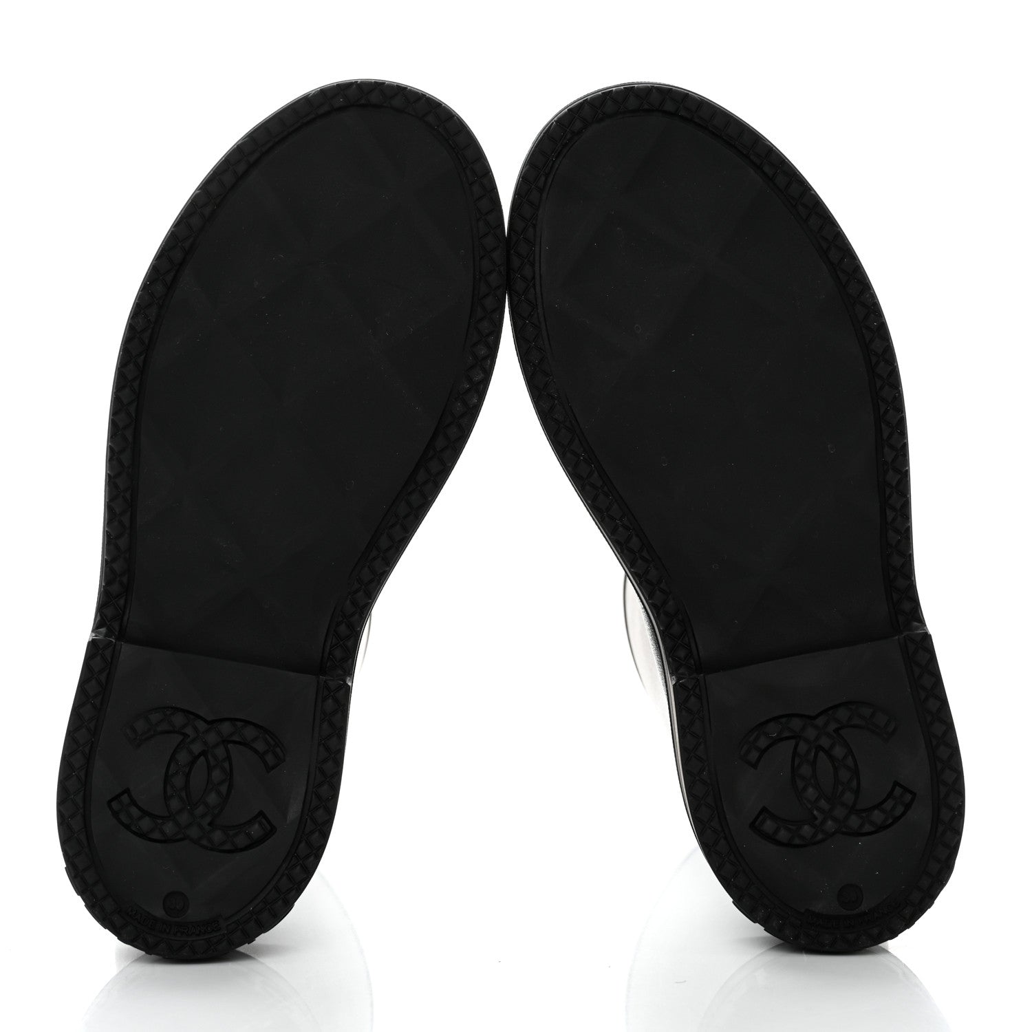 Chanel Caoutchouk CC High Boots 39 Black 5 of 8