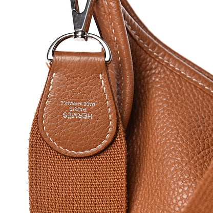 Hermes Taurillon Clemence Evelyne III GM Gold 9 of 13
