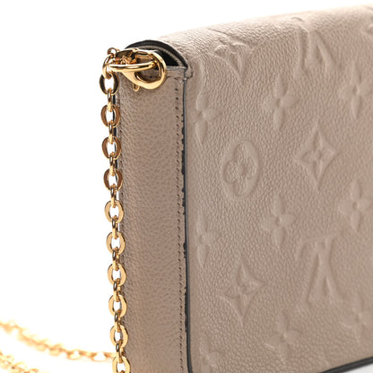 Louis Vuitton Empreinte Pochette Felicie Chain Wallet Tourterelle 12 of 14