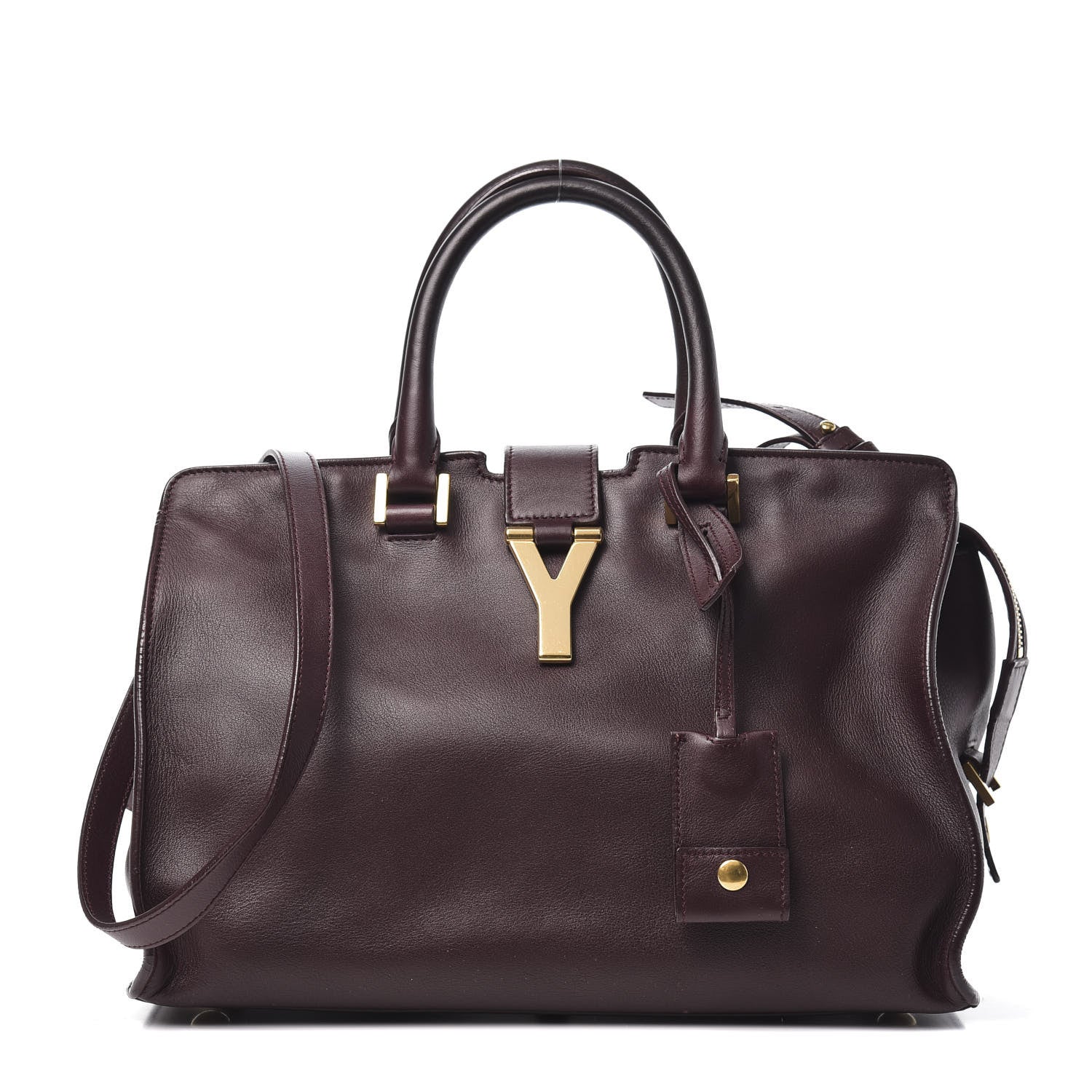 Saint Laurent Calfskin Small Classic Y Cabas Bordeaux 1 of 15