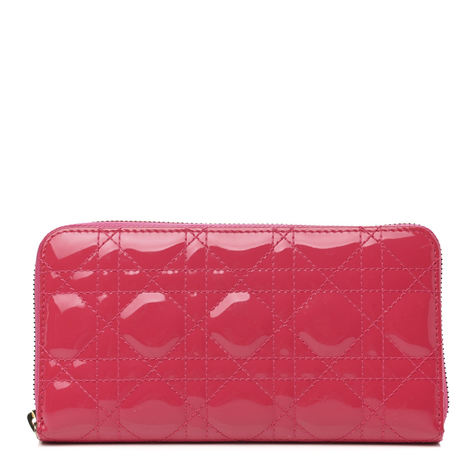 Christian Dior Patent Cannage Lady Dior Continental Wallet 1 of 8