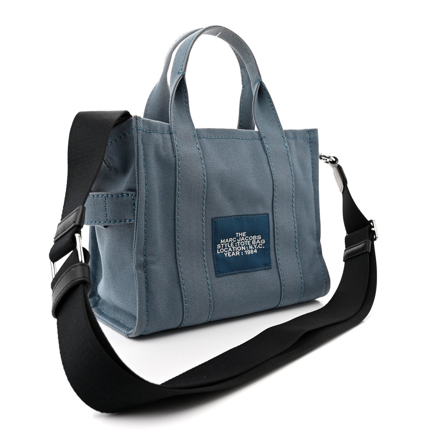 Cotton Canvas Mini The Tote Bag Blue Shadow