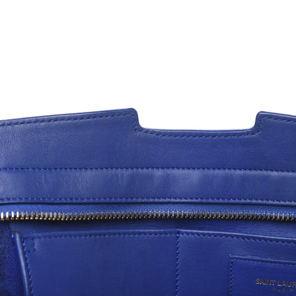 Saint Laurent Calfskin Small Classic Y Cabas Royal Blue 17 of 20