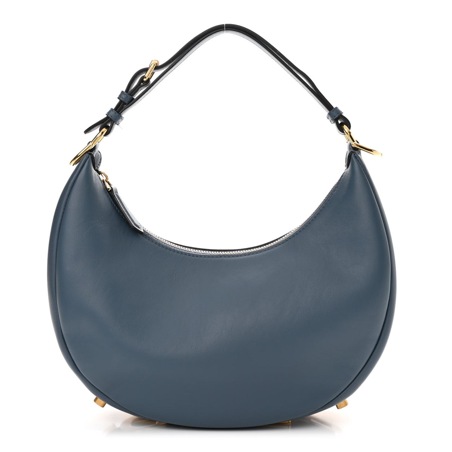 Vitello Grace Matte Small Fendigraphy Hobo Bag Mirto
