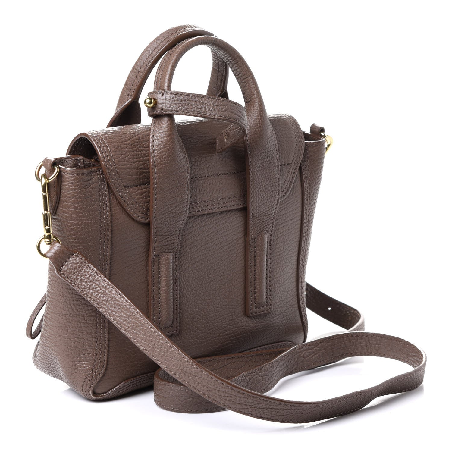 3.1 Phillip Lim Textured Calfskin Mini Pashli Satchel Taupe 2 of 4