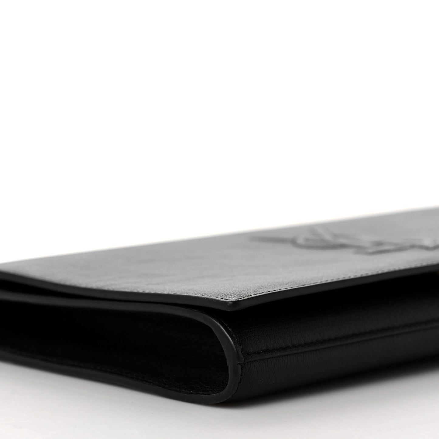 Calfskin Monogram Large Belle De Jour Clutch Black