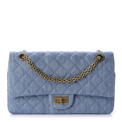 Chanel Denim Quilted 2.55 Reissue 225 Flap Light Blue 1 of 10
