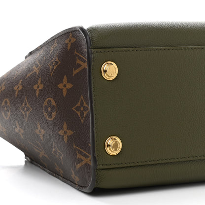 Louis Vuitton Calfskin Monogram On My Side MM Laurier Green Toffee Latte Beige 8 of 9