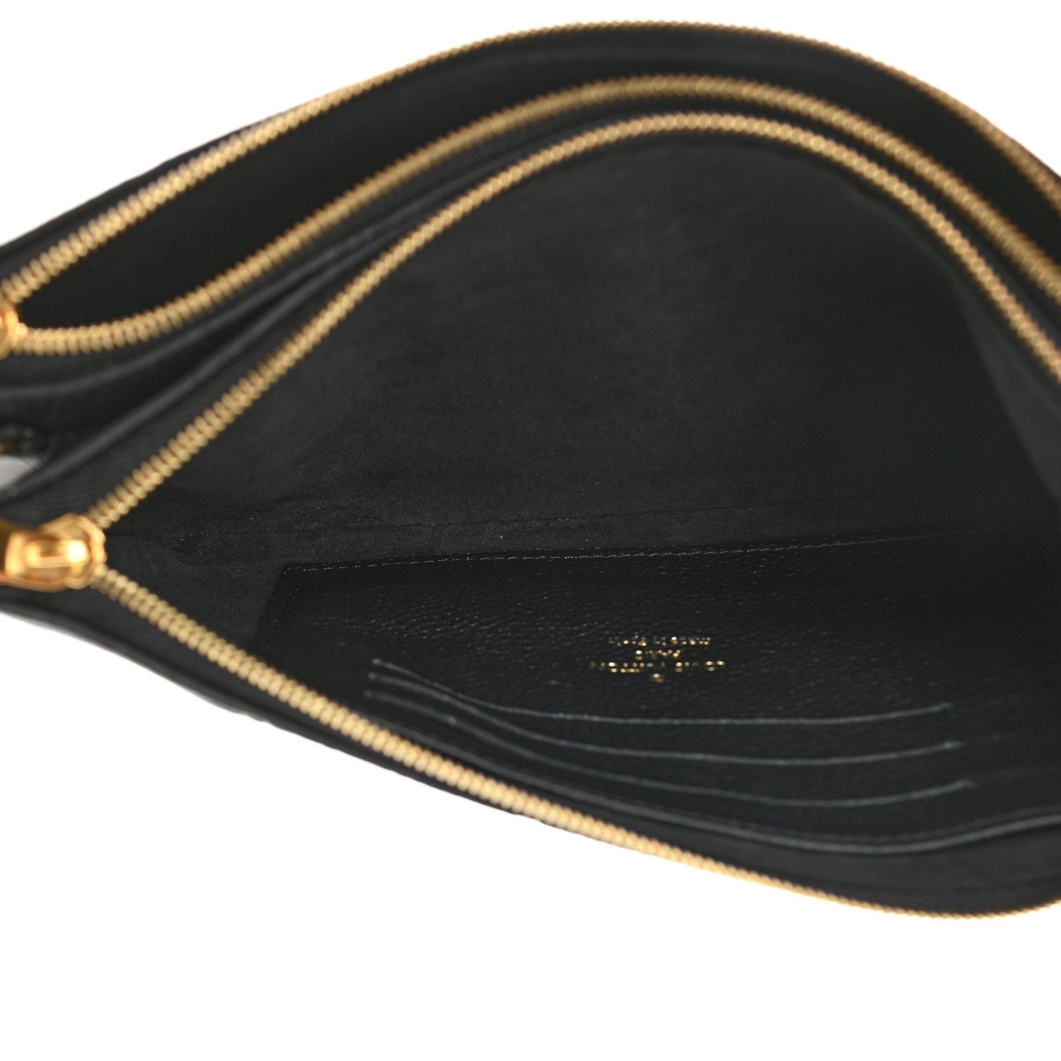 Louis Vuitton Empreinte Double Zip Pochette Black 6 of 12