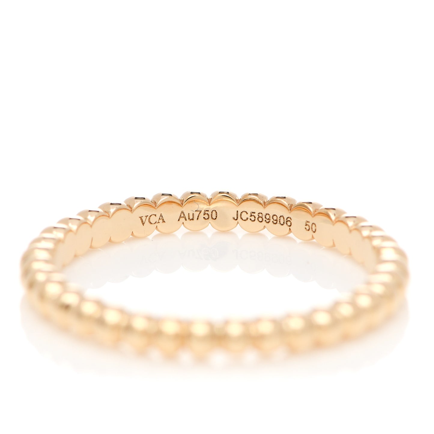 18K Yellow Gold Small Perlee Ring 50 5.25