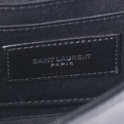Saint Laurent Grain De Poudre Monogram Toy West Hollywood Fold-Over Bag Black 6 of 9