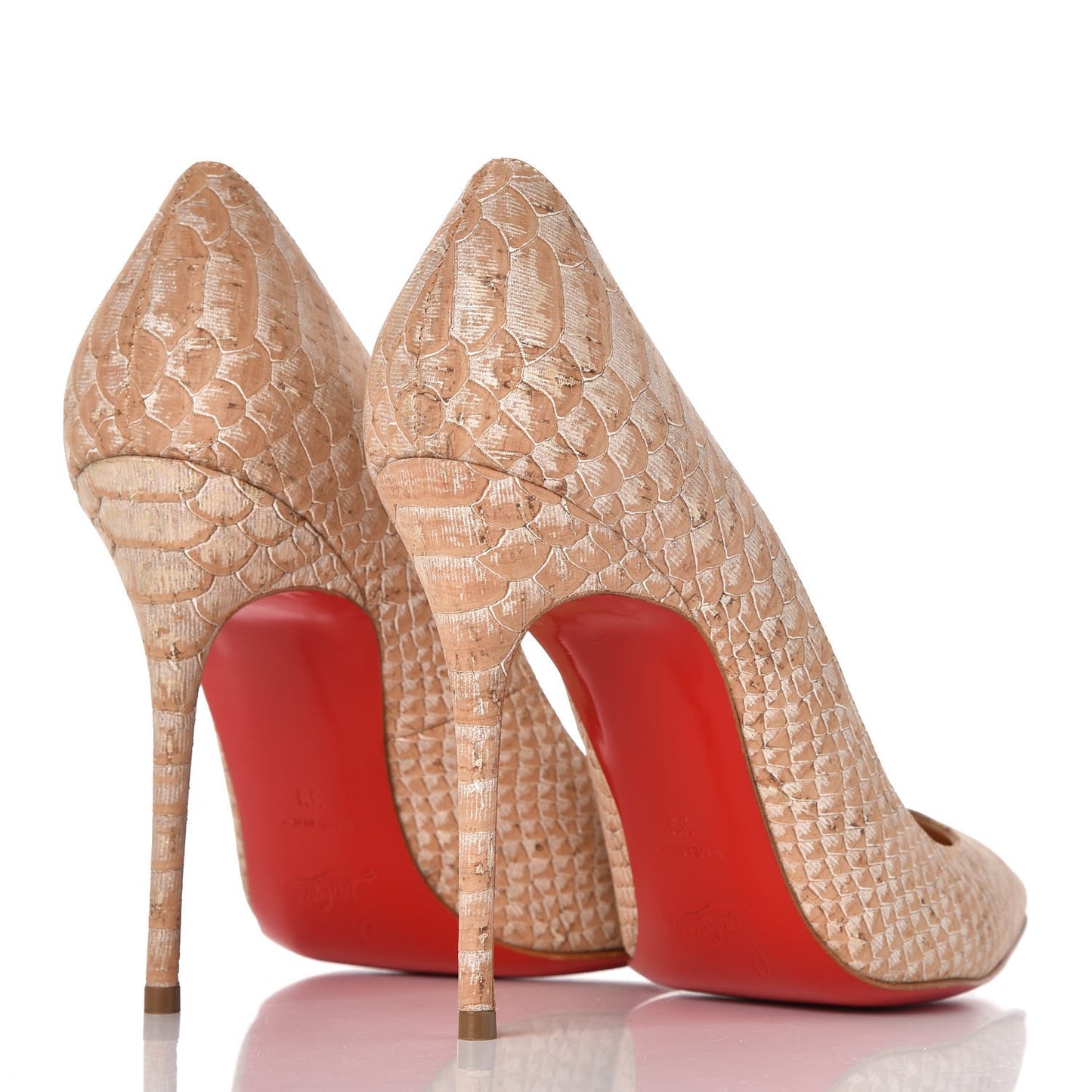 Liege Embossed Decollete 554 100 Pumps 39 Beige