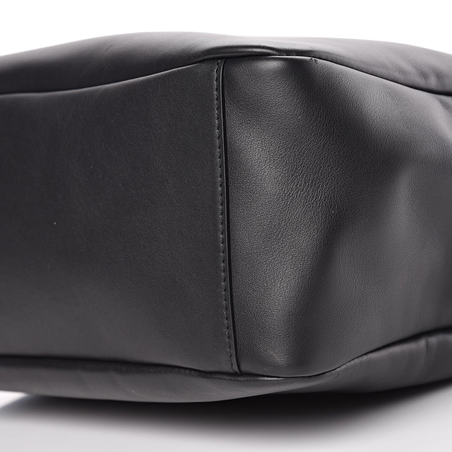 Calfskin Perforated Skull Tote Black