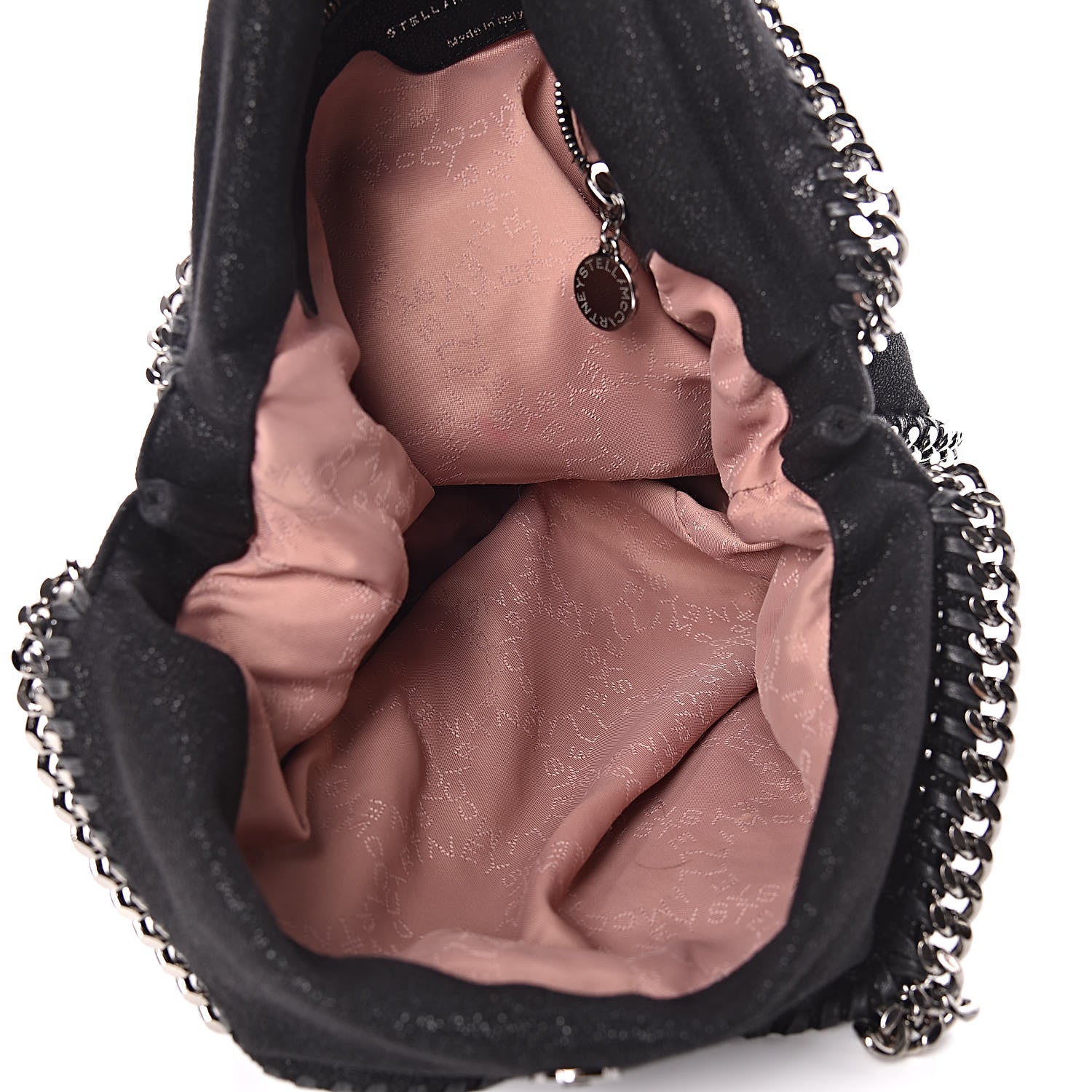Stella McCartney Shaggy Deer Falabella Fold Over Tote Black 7 of 16