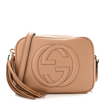 Gucci Pebbled Calfskin Small Soho Disco Bag Camelia 1 of 11