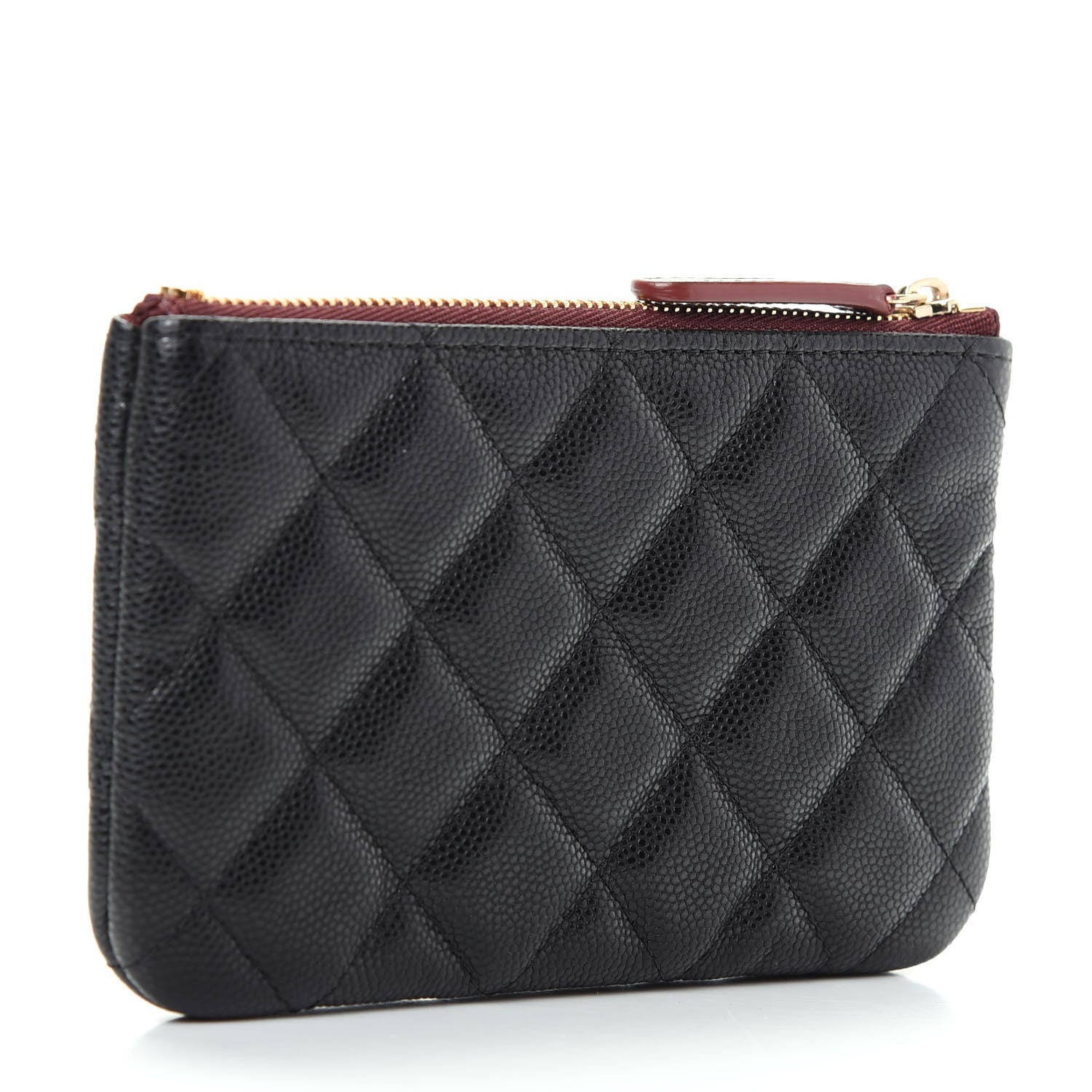 Chanel Caviar Quilted Small Cosmetic Case Black 3 of 8