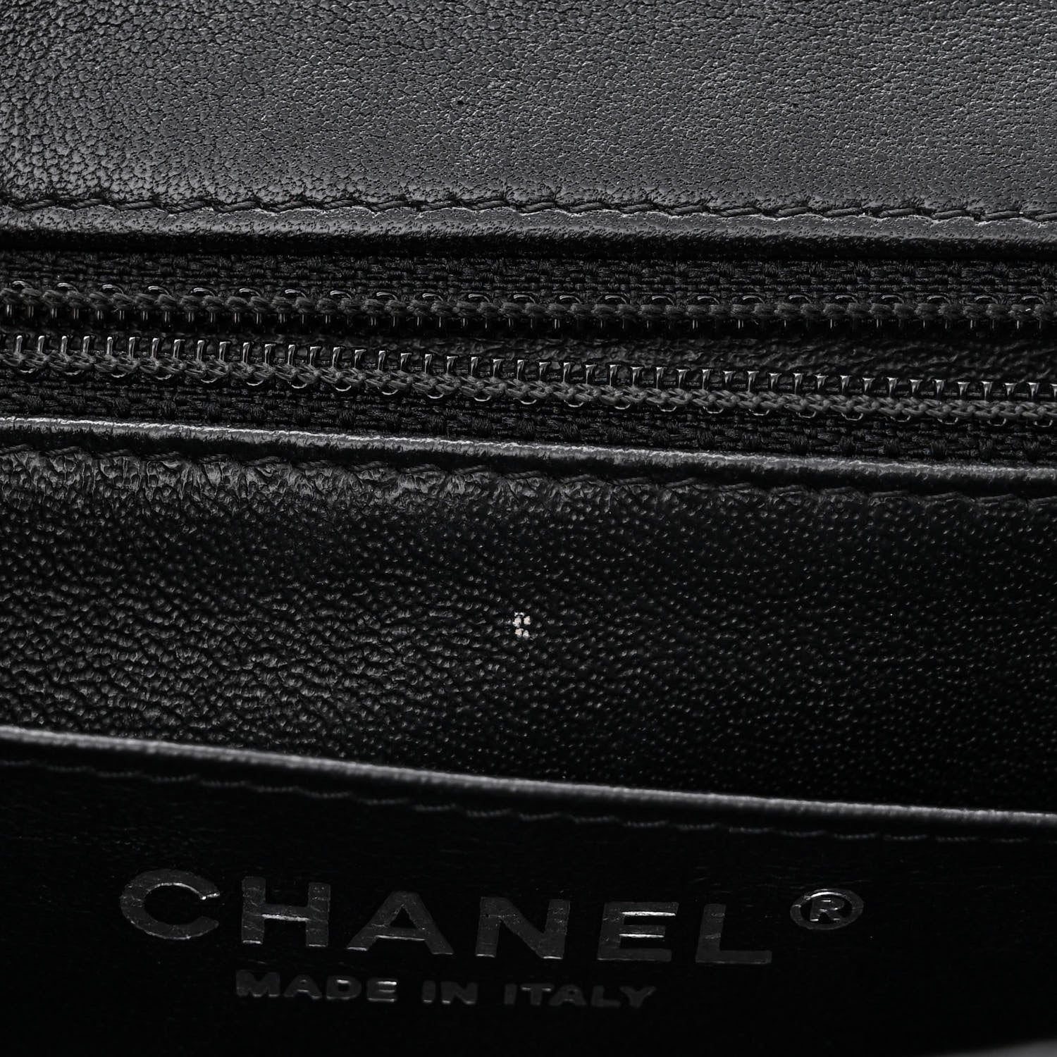 Chanel Lambskin Chevron Quilted Mini Square Flap Black 11 of 12