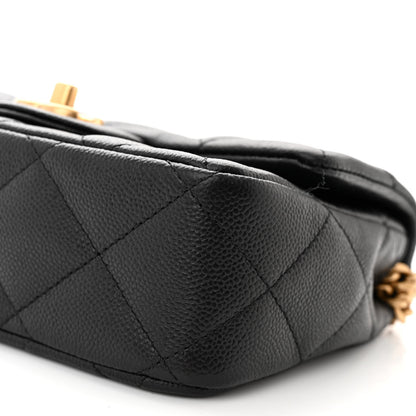 Chanel Caviar Quilted Mini Sweetheart Flap Black 10 of 11