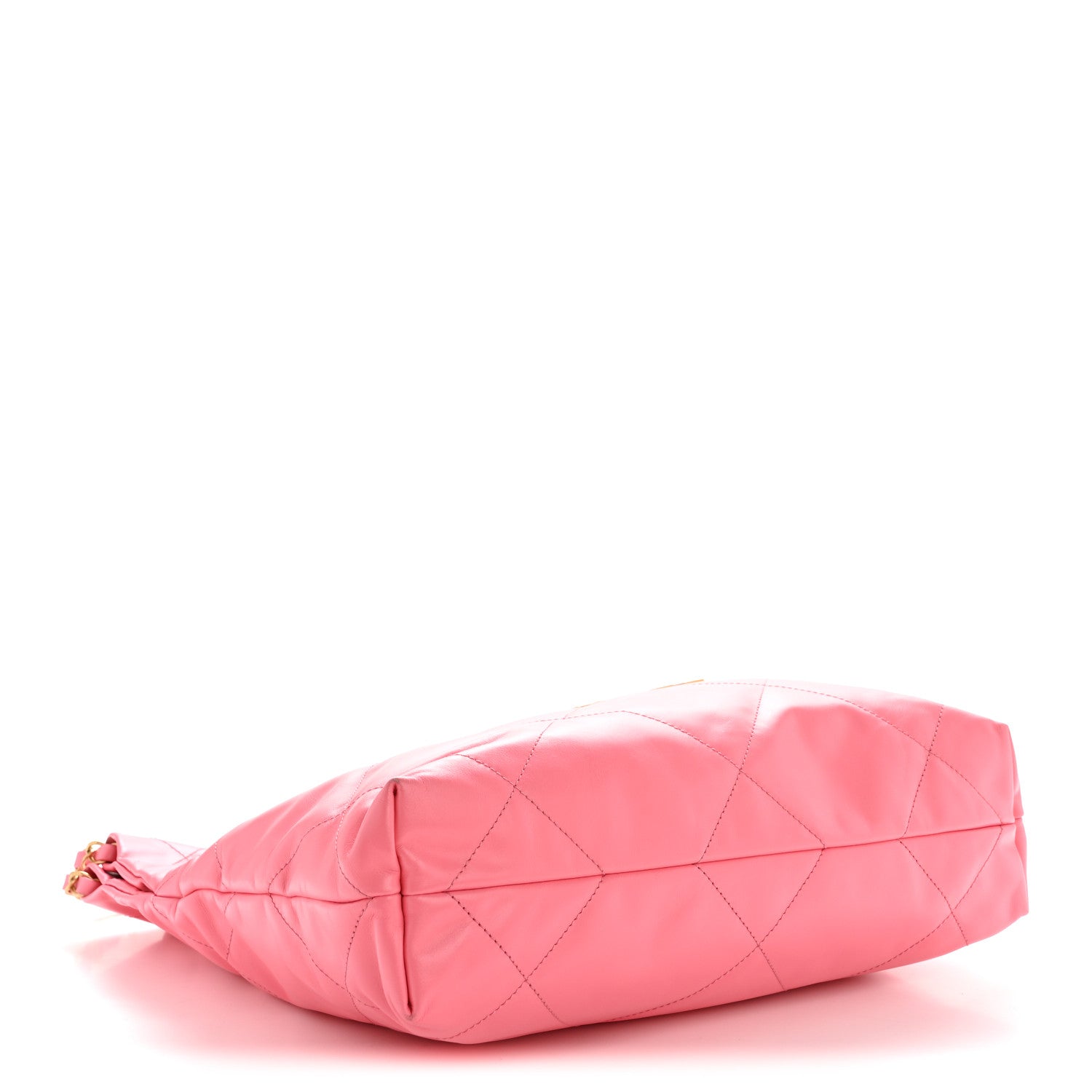 Chanel Shiny Calfskin Quilted Small Chanel 22 Coral Pink 5 of 13