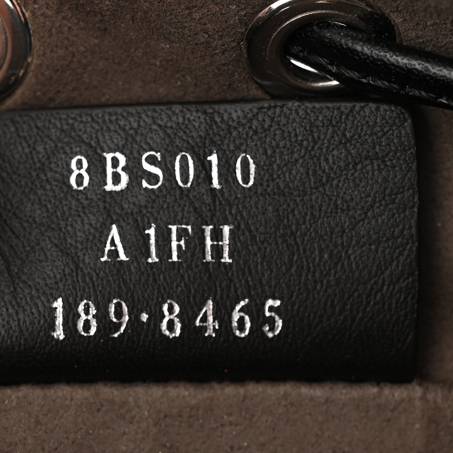 Vitello Liberty Pearl F is Fendi Mini Mon Tresor Bucket Bag Black