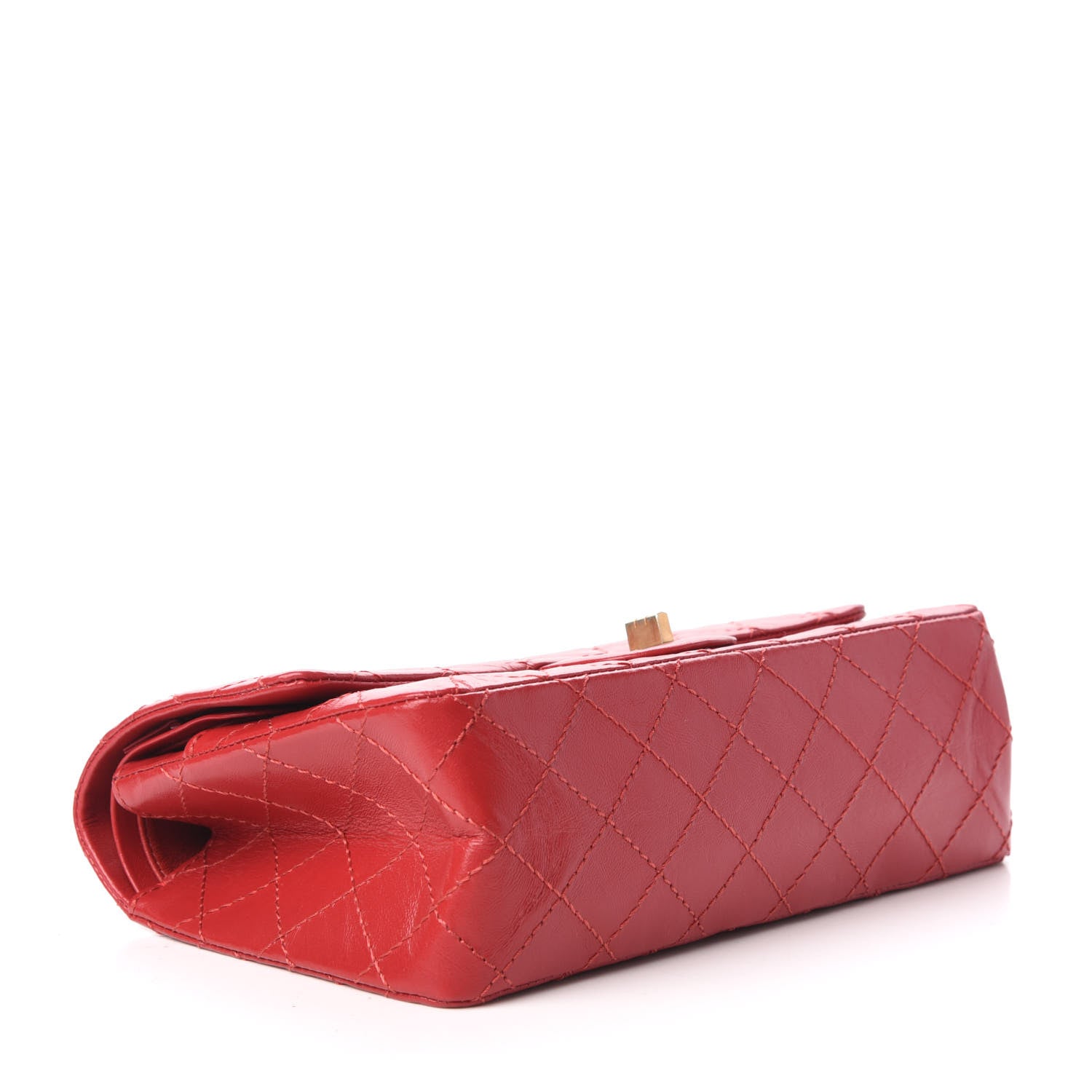 Chanel Aged Calfskin Quilted 2.55 Reissue 225 Flap Red 5 of 11