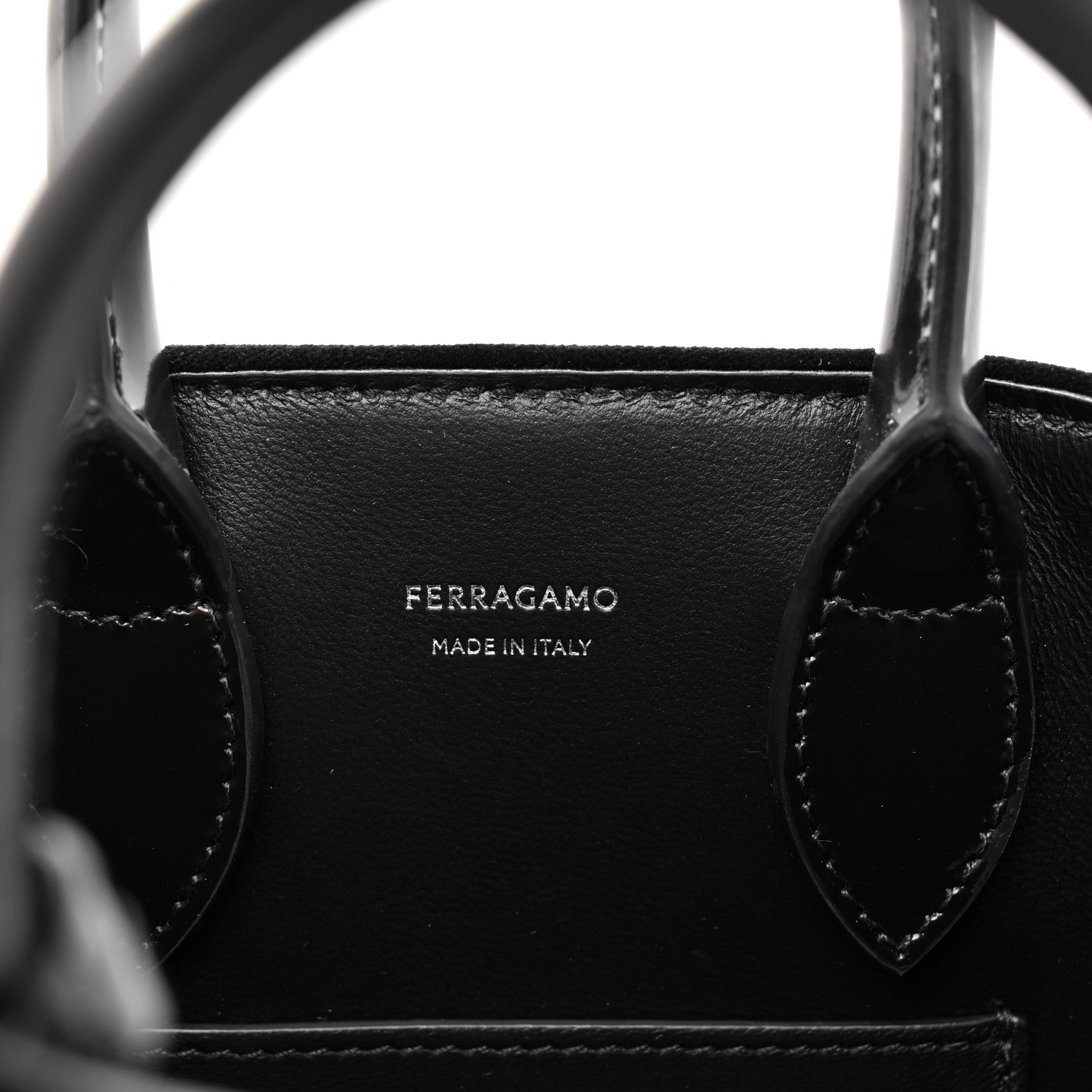 Salvatore Ferragamo Velvet Strass XS Hug Bag Black 6 of 10