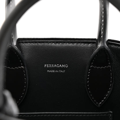 Salvatore Ferragamo Velvet Strass XS Hug Bag Black 6 of 10